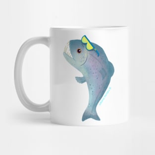 Big Vampire Fish with sunglasses Mug